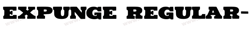 Expunge Regular字体转换